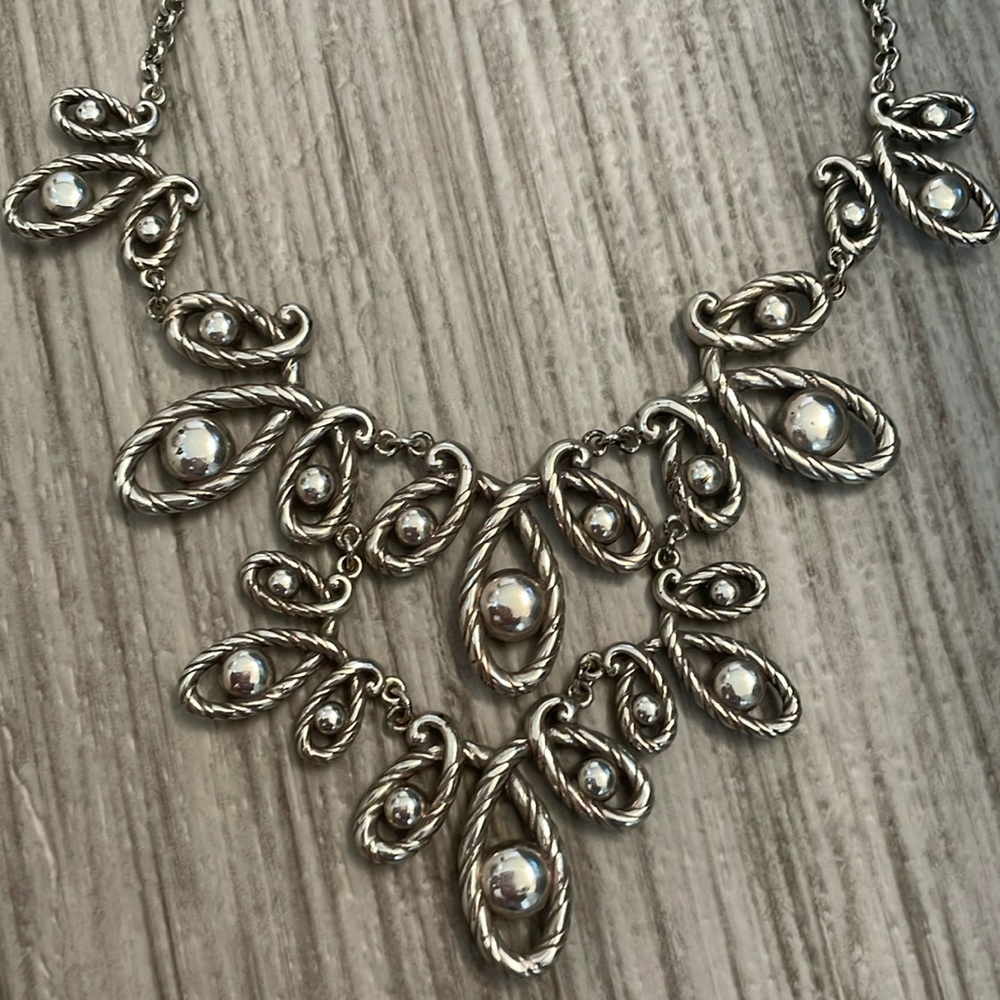 Brighton silver statement rope necklace 🌟 - Picture 5 of 7